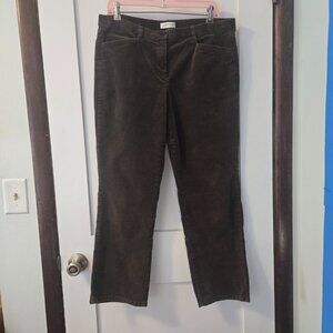 Orvis Corduroy Size 12 Brown Women's pants Straight leg Stretch - Length =26.5"